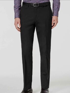 Michael Brandon Black Men's Dress Pants